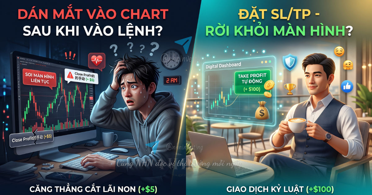Dán Mắt Vào Chart Sau Khi Vào Lệnh: Bạn Đang Trade Hay Đang Tự “Tra Tấn” Chính Mình?
