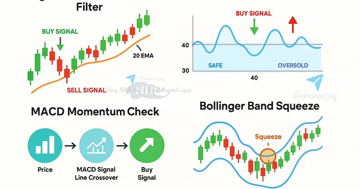 Bộc Lộ Sức Mạnh Chỉ Báo Kỹ Thuật: MA, RSI, MACD & Bollinger Bands (Bài học 3/6)